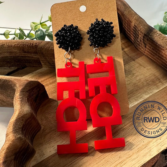 Texas Tech Earrings